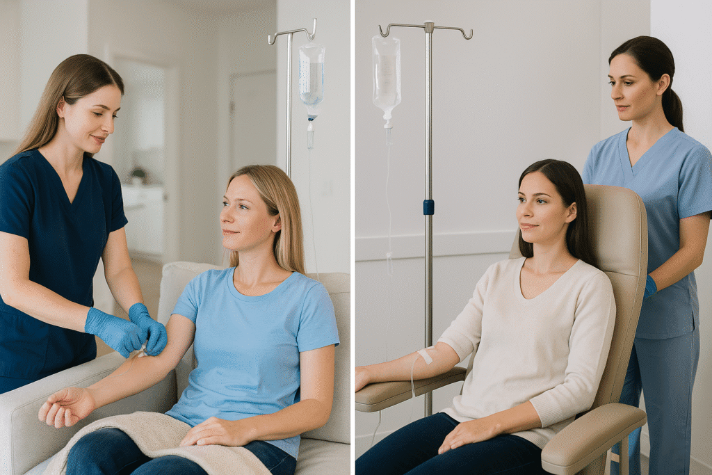 Comparison of mobile IV therapy at home and traditional IV treatment in a clinic setting in South Florida